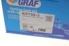 Комплект ГРМ с насосом воды GRAF KP758-3 (фото 7)