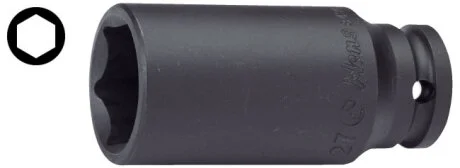 Насадка ударна 1/2" 6-гранна HANS 84300M18