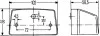 Фонарь подсветки номерного знака - 12V HELLA 2KA003389061 (фото 2)