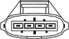 Лямбда-зонд Astra G/H/Corsa/Meriva/Omega B/Vectra B/C/ 1.2-3.2 99- HELLA 6PA009166-501 (фото 2)