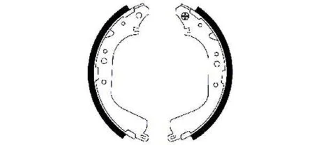 Колодки тормозные барабанные комплект HELLA 8DB355002131