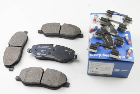 Тормозные колодки пер. Land Rover Diccovery III,IV 04- /Range Rover III, Sport 02-13 (TRW) HELLA 8DB355011-971