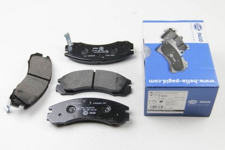 Колодки тормозные дисковые комплект; передняя. HELLA 8DB355016531