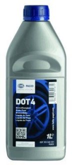 Жидкость тормозная DOT 4, 1л. HELLA 8DF355360021