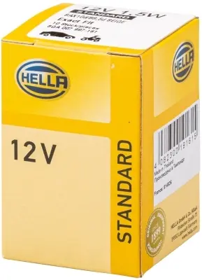 Лампа розжарювання 12V 1,5W B8,5d бежевий HELLA 8GA007997161 (фото 1)