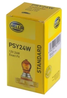 Лампа розжарювання PSY24W 12V 24W PG20/4 жовтий (бурштиновий) HELLA 8GA223569031