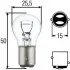 Лампа накаливания, P21/5W 24V 21/5W BAY 15d HELLA 8GD002078241 (фото 1)