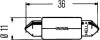 Лампа накаливания HEAVY DUTY C5W 24V 5W SV 8,58 HELLA 8GM002092241 (фото 2)