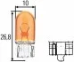 Лампа накаливания, WY5W 12V 5W W 2,1 x 9,5d Amber HELLA 8GP003594541 (фото 1)
