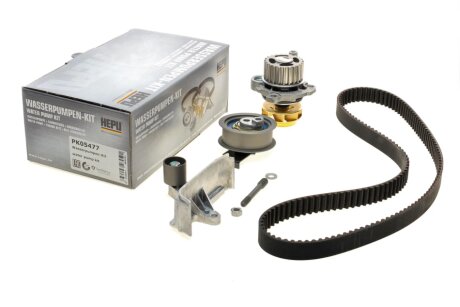 Комплект ременя ГРМ з помпою води HEPU PK05477