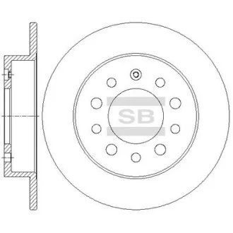 Тормозной диск Hi-Q (SANGSIN) SD1083