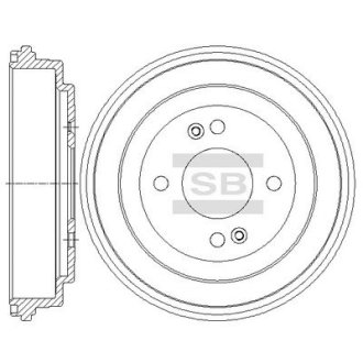 Тормозной барабан Hi-Q (SANGSIN) SD1094