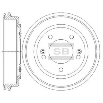 Тормозной барабан Hi-Q (SANGSIN) SD1097