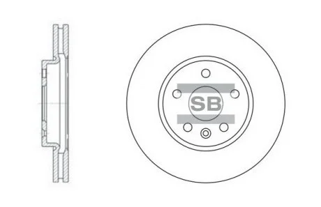 Гальмівний диск Hi-Q (SANGSIN) SD3031