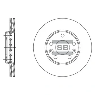 Гальмівний диск Hi-Q (SANGSIN) SD3060