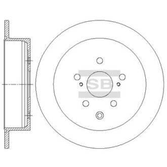 Диск гальмівний Hi-Q (SANGSIN) SD4035
