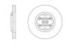 Диск гальмівний (кратно 2) передній (вентильований) Nissan Navara D22 (03-) (D=282.7mm) HI-Q Hi-Q (SANGSIN) SD4214 (фото 1)