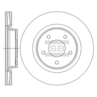 Тормозной диск Hi-Q (SANGSIN) SD4223