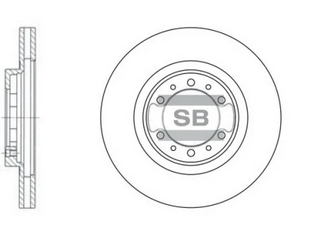 Гальмівний диск Hi-Q (SANGSIN) SD4305