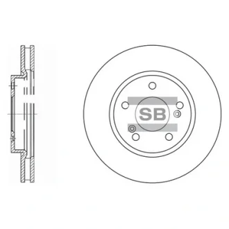 Диск гальмівний Hi-Q (SANGSIN) SD4312