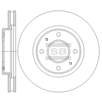 Диск гальмівний Hi-Q (SANGSIN) SD4337