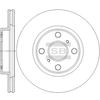 Диск гальмівний Hi-Q (SANGSIN) SD4678