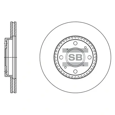 Тормозной диск Hi-Q (SANGSIN) SD4803 (фото 1)