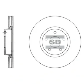 Гальмівний диск Hi-Q (SANGSIN) SD5304