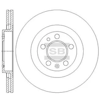 Гальмівний диск Hi-Q (SANGSIN) SD5403