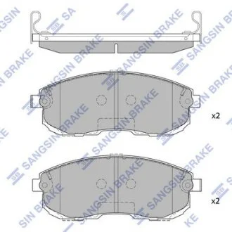 Колодки тормозные передние Nissan Cube (USA) (09-), Maxima (03-) Hi-Q (SANGSIN) SP1107FB