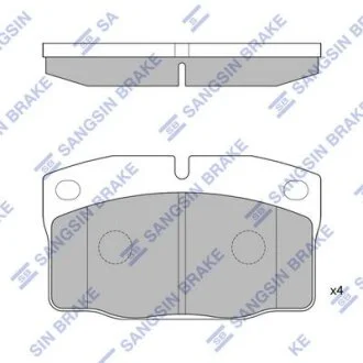 Колодки гальмівні передні Opel Vectra C (05-), Volvo S40, V40 HI-Q Hi-Q (SANGSIN) SP1258