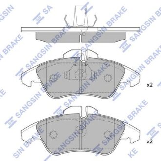 Колодки гальмівні передні VW LT28-46 (-06) HI-Q Hi-Q (SANGSIN) SP1273A