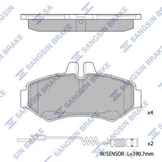 Колодки тормозные задние MB Sprinter (903) (-06) Hi-Q (SANGSIN) SP1278