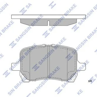 Колодки тормозные передние Chevrolet Malibu (-08), Cobalt (-08) Hi-Q (SANGSIN) SP1444