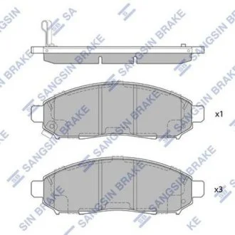 Комплект тормозных колодок Hi-Q (SANGSIN) SP1460