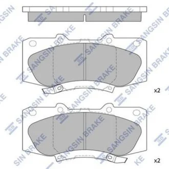 Колодки тормозные дисковые Hi-Q (SANGSIN) SP1484