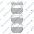 Колодки тормозные задние Subaru Impreza (06-) Hi-Q (SANGSIN) SP1487 (фото 1)