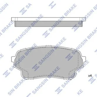 Тормозные колодки кт. Hi-Q (SANGSIN) SP1583