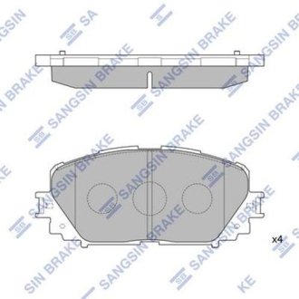 Комплект тормозных колодок. Hi-Q (SANGSIN) SP1588