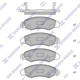 Колодки тормозные дисковые Hi-Q (SANGSIN) SP1598