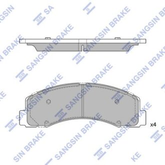 Колодки тормозные передние Ford F-150 (-18), Expedition (20-), Lincoln Navigator Hi-Q (SANGSIN) SP1624A