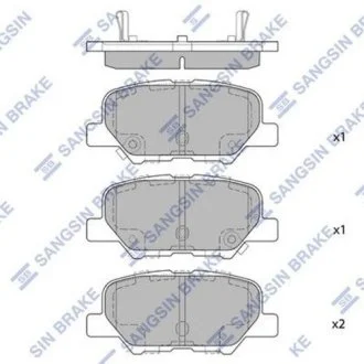 Комплект тормозных колодок Hi-Q (SANGSIN) SP1731