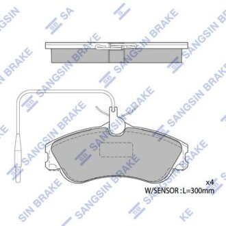 Колодки тормозные передние Citroen Berlingo (MF) (-02), Xsara (-00), Peugeot 306 Hi-Q (SANGSIN) SP1743