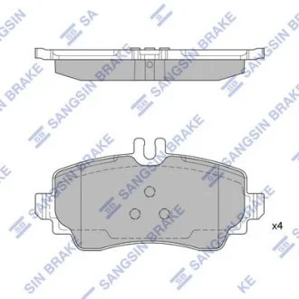 Колодки тормозные передние BENZ A-CLASS (W168) (-04) Hi-Q (SANGSIN) SP1744