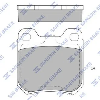 Колодки гальмівні задні Opel Omega A, B, Vectra B  HI-Q Hi-Q (SANGSIN) SP1760