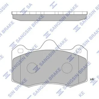 Колодки тормозные передние Renault Thalia (LB0/1/2), Seat Leon (1M1) (02-) Hi-Q (SANGSIN) SP1835
