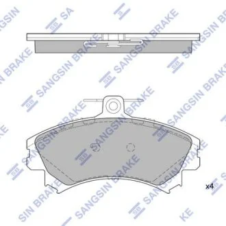 Колодки тормозные передние Mitsubishi Carisma (-06), Colt (04-), Smart Fortwo (0 Hi-Q (SANGSIN) SP1859