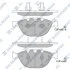 Колодки тормозные передние BMW 5 (E60, E61) (05-), 6 (E63) (06-), 7 (E65, E66, E Hi-Q (SANGSIN) SP1869 (фото 1)