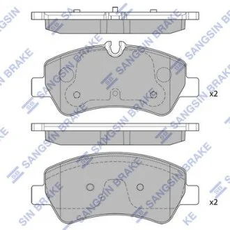 Колодки тормозные задние Ford Transit (12-) Hi-Q (SANGSIN) SP1884