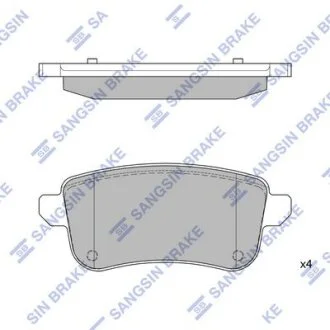 Комплект гальмівних колодок Hi-Q (SANGSIN) SP1903A